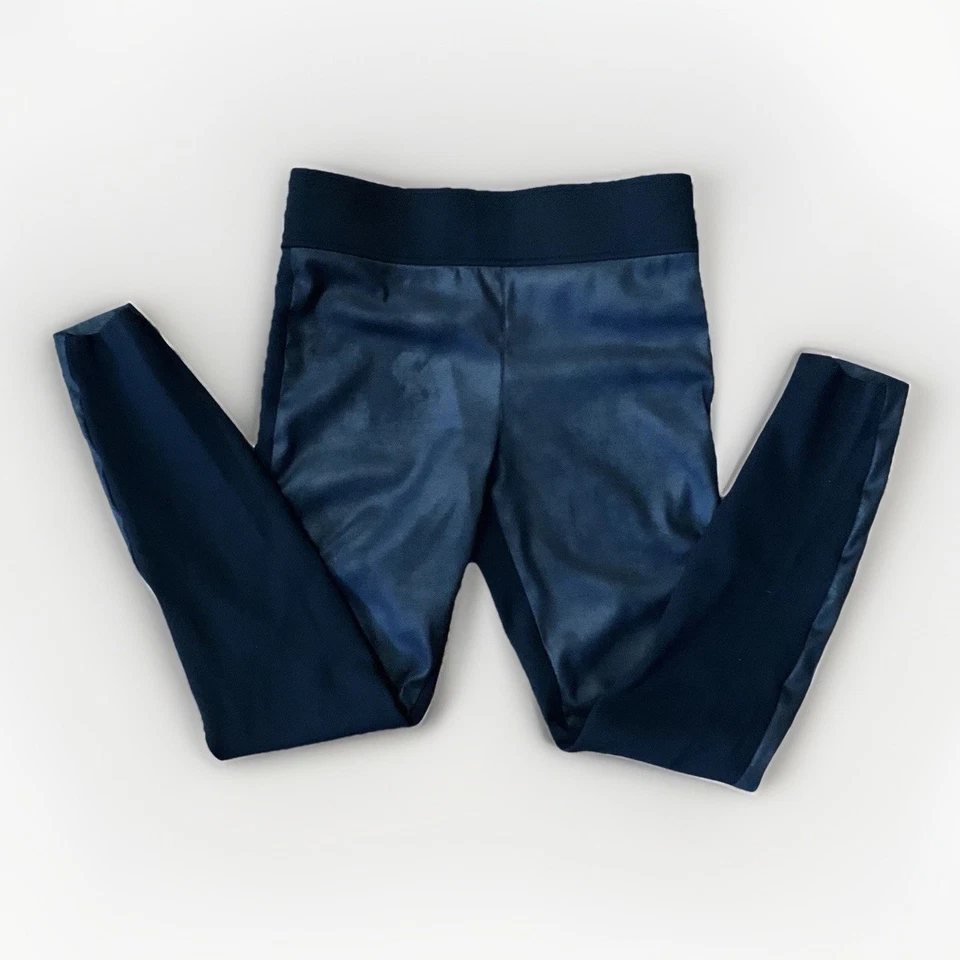 Calça Leggings Club Monaco Painel de Couro Vegano Falso Skinny Pull On - Preta - 6 EUA - Imagem 1 de 4