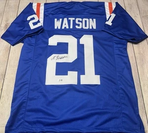 FLORIDA GATORS DESMOND WATSON SIGNED BLUE CUSTOM JERSEY BECKETT COA!!! - Picture 1 of 3