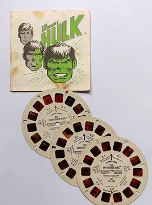 Vintage 1978 'The Incredible Hulk' Cartoon View-Master Slides and Booklet - Image 1 of 4
