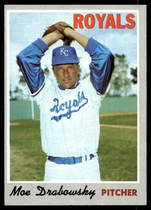 1970 Topps #653 Moe Drabowsky Kansas City Royals HIGH # NR-MINT NO RESERVE! - Picture 1 of 2