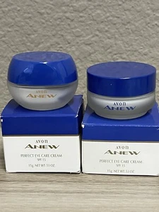 Lot of 2- Vintage Avon Anew Perfect Eye Care Cream .53 oz. New from old stock - Picture 1 of 6