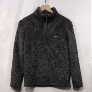 Patagonia Fleece Sweater Jacket Kids XL Gray Casual Comfy Cozy Warm Minimalist - Picture 1 of 10