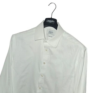 CAMICIA uomo CHARLES TYRWHITT Premium FRENCH CUFF bianca *SLIM* vestibilità 17/35 *VGC* - Foto 1 di 8