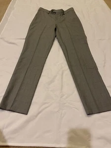 Ralph Lauren Boys 18 Reg 29 In Waist Gray Dress Pants (Navy Blue/White) Plaid - Picture 1 of 5