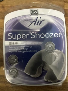 GO TRAVEL LUXURY GREY INFLATABLE TRAVEL SLEEP NECK CUSHION NEW/SEALED - Picture 1 of 2