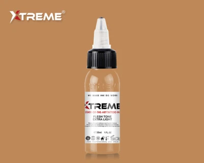 FLESH TONE EXTRA LIGHT Brown Xtreme Ink Bright Color Tattoo Pigment Made in USA