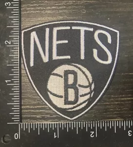 BROOKLYN NETS IRON ON EMBROIDERED PATCH BASKETBALL - Picture 1 of 1