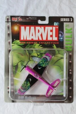 Maisto Marvel Series 2 Incredible Hulk F6F Hellcat Die Cast Airplane Plane MISB  - Image 1 of 3