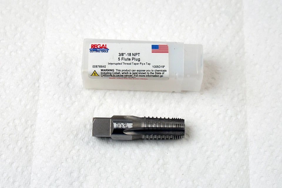 3/8 X 18 NPT 5 FL INTERRUPTED THREAD PLUG PIPE TAP-REGAL (C-5-10-1-5) - Image 1 of 1