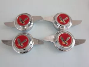 Lowrider hydraulics 2 bar knockoffs, curved, chrome, red chips - Picture 1 of 8