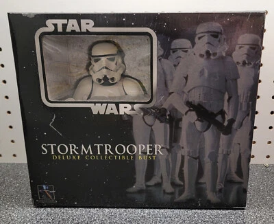 GENTLE GIGANTE STAR WARS UNA NUEVA ESPERANZA STORMTROOPER BUSTO DE LUJO 1/6 NUEVA PROMOCIÓN RARO Foto 1 de 4
