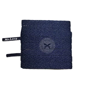 Mr Lacy Skinnies - Navy Shoelaces (120cm Length | 6mm Width) - Picture 1 of 1