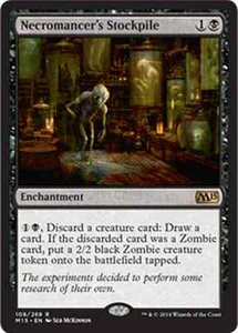 MTG NECROMANCER'S STOCKPILE EXC - SCORTE DEL NECROMANTE - M15 - MAGIC - Picture 1 of 1