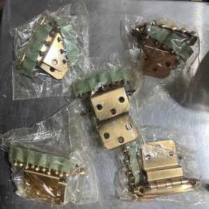 5 Ct- Vintage Amerock BE-7638-10 Cabinet Hinges; 3/8" Inset, Dull Bronze Finish - Picture 1 of 6