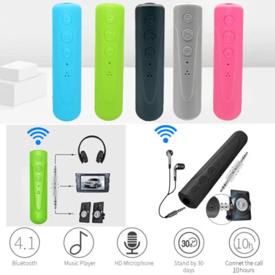Wireless BT Bluetooth Receiver Audio Music AUX Adapter 3.5mm Transmitter Car Kit - Image 1 of 4