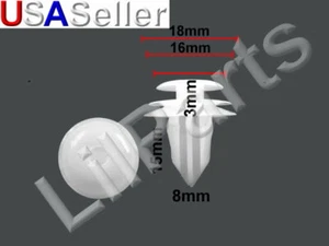 Body Side Trim Board Panel Retainer Clip For Subaru 909130076 909130115  - Picture 1 of 1