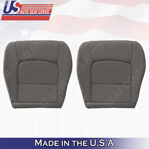 Front Bottoms Leather Seat Cover Fits 1998 to 2007 Lexus LX470 Gray