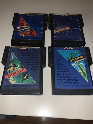 Colecovision & Atari Robin Hood ,Chuck Norris Artillery,Tomarc XONOX cart Lot - Image 1 of 4