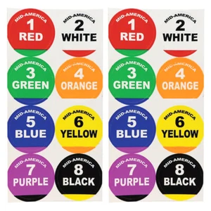 60 Mid America lane stickers 1/24 slotcar from Mid America Raceway - Picture 1 of 2