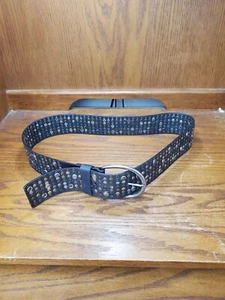 Calvin Klein Lg Black Beaded Belt - Picture 1 of 3