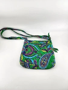 Vera Bradley Green Paisley Crossbody Purse New Without Tags - Picture 1 of 15