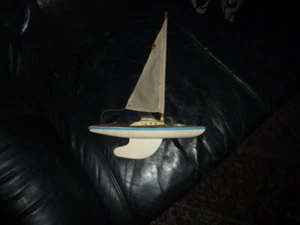 Kleines Segelboot Schoner aus Holz 30 cm - Bild 1 von 7