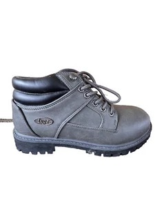 Lugz Mens Savoy Sr Grey Lace-Up Work Shoes/Boots Sz 7 Medium Slip Resistant - Picture 1 of 8