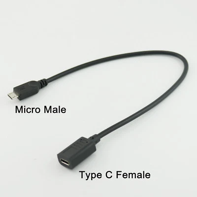 USB-C 3.1 Type C Female to Micro USB 5Pin Male Converter Adapter Connector Cable - Image 1 of 4