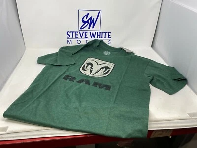 Camiseta Ram Trucks Logo Envejecido Camiseta Ropa Grande Verde y Negra Foto 1 de 3