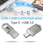 Mini USB 3.0 Type C Dual USB Memory Stick OTG Waterproof Flash Drive Thumb Drive
