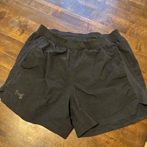Black under Armour running shorts with pockets size large - Picture 1 of 17