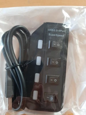 USB Hub 3.0 Verteiler • 4 Ports • Neu! - Bild 1 von 4