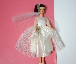 VTG 11 1/2" WENDY UNEEDA FASHION DOLL WEDDING BRIDE MINTY COMPLETE 1960'S - Picture 1 of 10