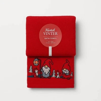 Set Asciugamani Natalizi 1+1 Ospite in 100% Cotone – Morbidi e Assorbenti - Immagine 1 di 3