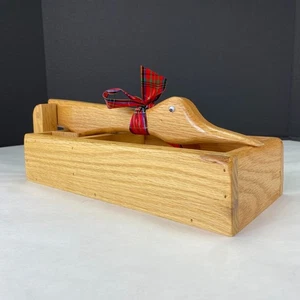 Vintage Hand Crafted Wood Goose Duck Nutcracker - Picture 1 of 12