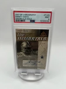 2007 SP Chirography Emmitt Smith Immortals Gold PSA 9 - Bild 1 von 2