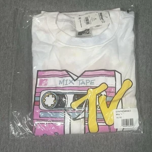 MTV Mix Tape Big Girls Long Sleeve Graphic Hoodie, Size Medium 7-8 NWT - Picture 1 of 2