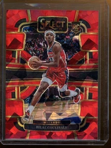 2023-24 Panini Select Bilal Coulibaly Red Cracked Ice Prizms RC Wizards #97 - Picture 1 of 2