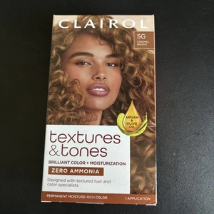 Clairol Textures & Tones Permanent Moisture Rich Hair Color #5G Caramel Brown - Picture 1 of 1