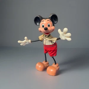 Late 1960s Vintage Marx Disney Figure MICKEY MOUSE Bendy Figurine - Picture 1 of 5