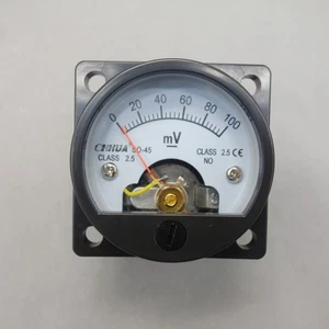 1pc DC 0- 100mV millivolt Analog Voltmeter Analogue Voltage panel meter SO45 - Picture 1 of 8