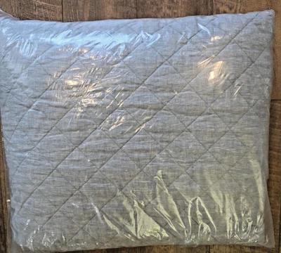 Edredón Pottery Barn Belga Lino Lino Diamante Cambray Azul King/Cal King Foto 1 de 3