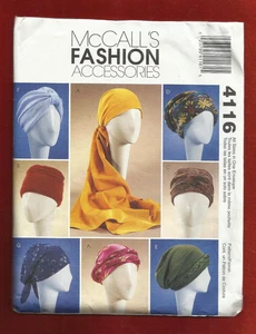 New MCCALLS Pattern 4116 Turban Hat Cap Headwrap ONE SIZE - Picture 1 of 2