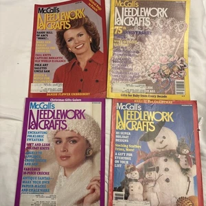 4 Vintage McCall's Needlework & Crafts Aug, Sep, Oct, Dec 1988 Magazine - Picture 1 of 8