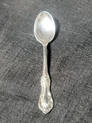 Wild Rose by International Sterling Silver Demitasse Spoon 4.25" NO MONOGRAM VTG - Image 1 of 4
