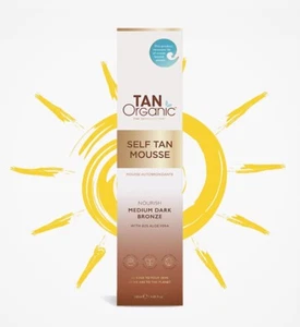 Tan Organic Self Tanning Mousse 120ml Medium Dark Bronze SALE Free Postage- New - Picture 1 of 7