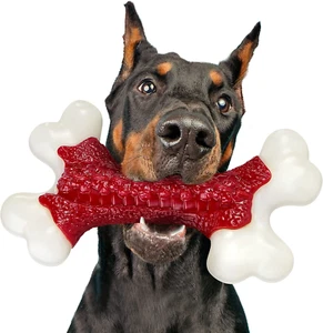 Juguetes resistentes para perros, juguetes para masticadores agresivos raza grande, perros masticables, hueso - Imagen 1 de 12