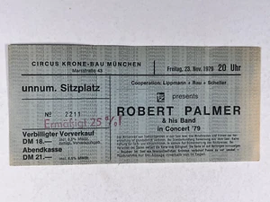 Robert Palmer Ticket & His Band Original München Germany November 3rd 1979 - Bild 1 von 12