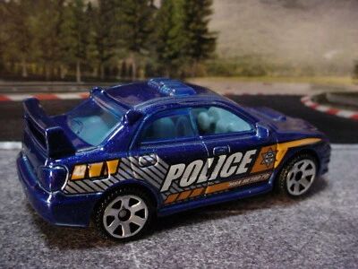 2022 MBX JAPAN TOURERS '07 SUBARU IMPREZA WRX🌸 blue;POLICE🌸 Matchbox LOOSE - Image 1 of 3