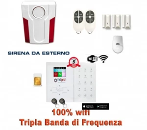 Kit Antifurto Wireless SicurezzaPoint 3x wifi Allarme Casa senza fili GSM APP - Foto 1 di 3